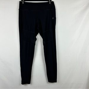 X by Gottex mesh panel black leggings size S read